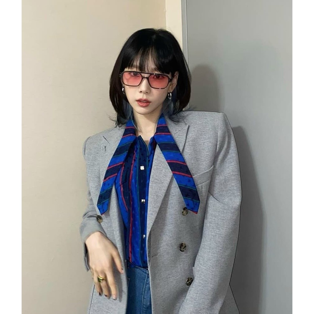 Kính mát nam nữ chất liệu nhựa kết hợp kim loại mắt chống UV400 Emilie eyewear Kings