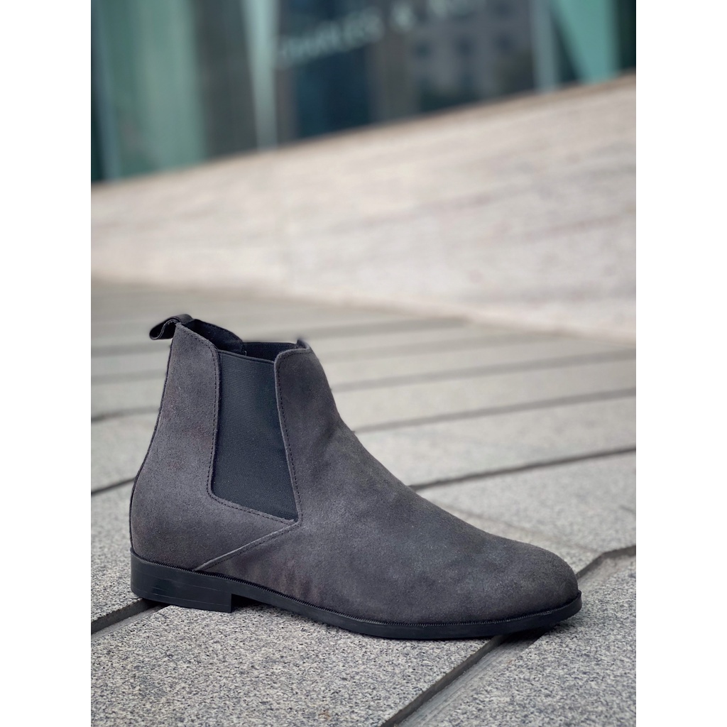 Giày nam chelsea boot da bò lộn 2H - 47 | BigBuy360 - bigbuy360.vn