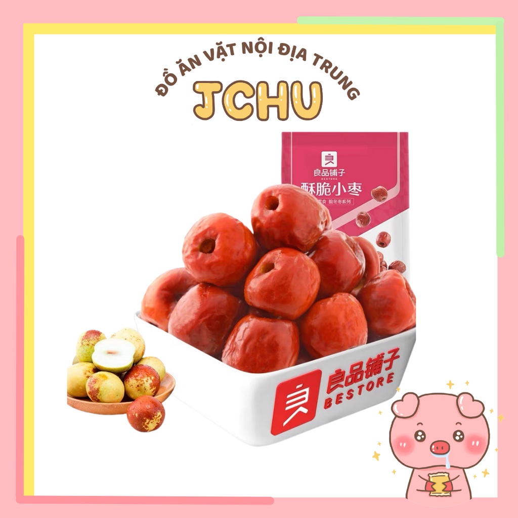 Táo đỏ sấy giòn, táo đỏ tân cương sấy khô giòn ngọt Bestore