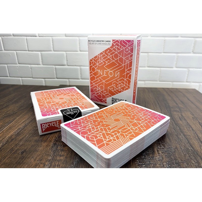 Bộ bài tây Cardistry NEON ORANGE BUMP V2 playing card