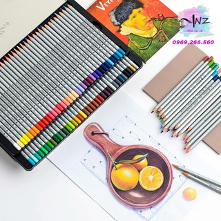 Chì màu khô MARCO RAFFINE 12/24/36/48/50/72 màu hộp thiêc