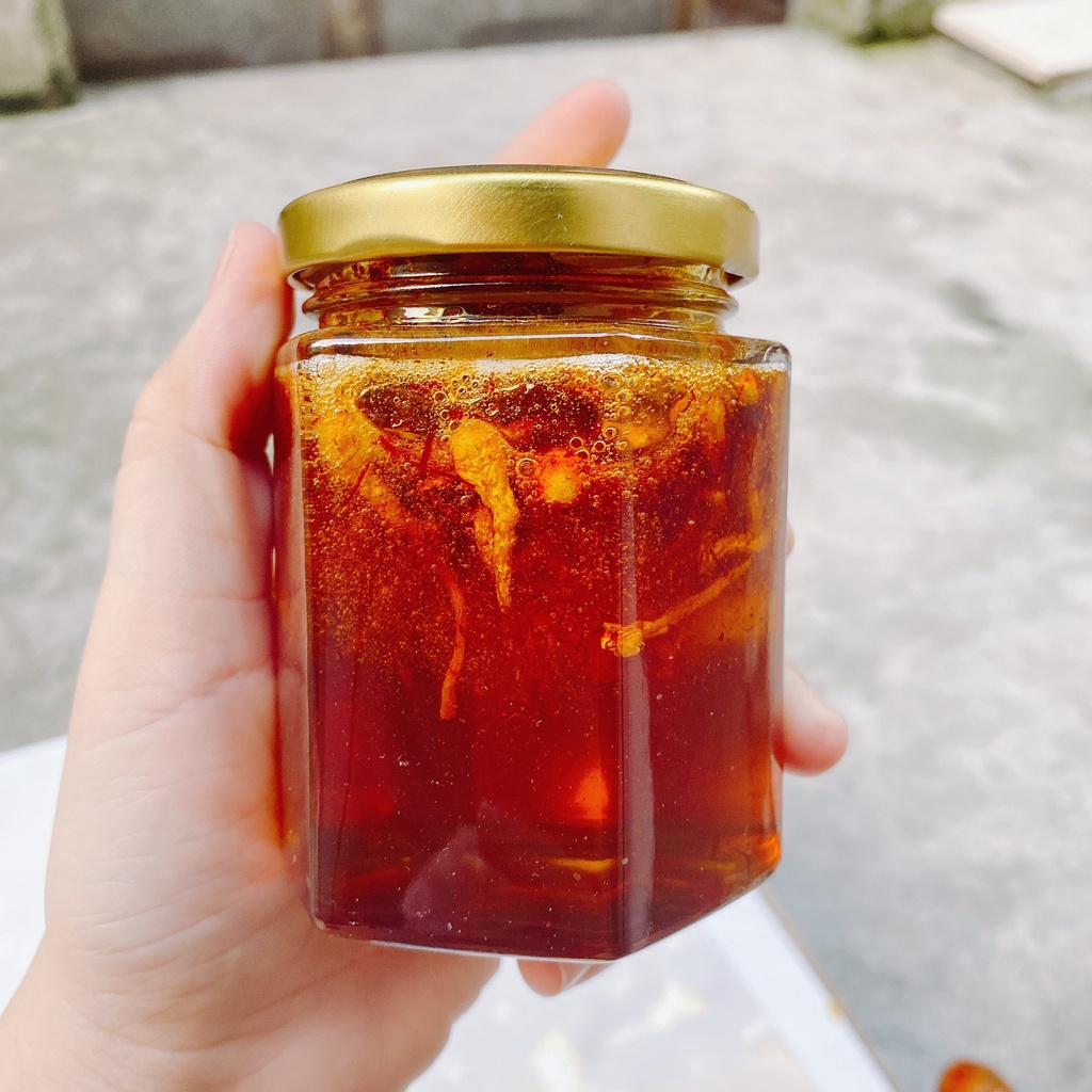 Mật Ong Nguyên Chất Ngâm Saffron (Nhuỵ Hoa Nghệ Tây) Đông Trùng Hạ Thảo  Maami [Hũ 200ml] Tặng Que Lấy Mật | Shopee Việt Nam