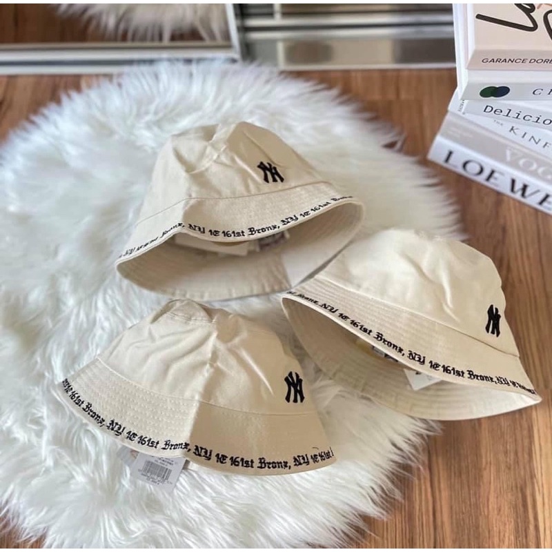 Mũ bucket MLB viền chữ