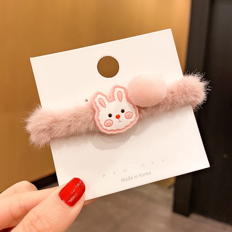 Dây buộc tóc hình gấu/thỏ/Doremon nhồi bông nhiều màu sắc đáng yêu cho nữ