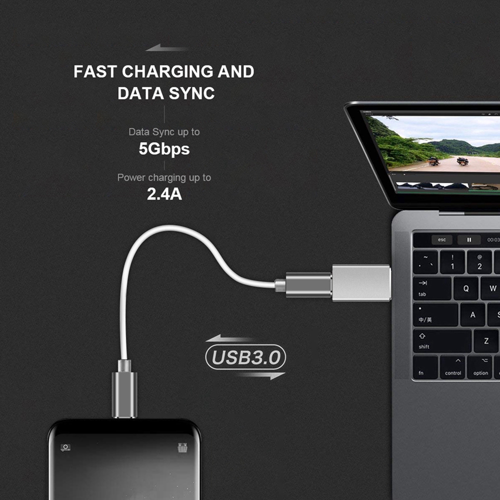 Đầu chuyển đổi type C mini từ đầu cái sang đực USB 3.0 chuyên dụng | WebRaoVat - webraovat.net.vn