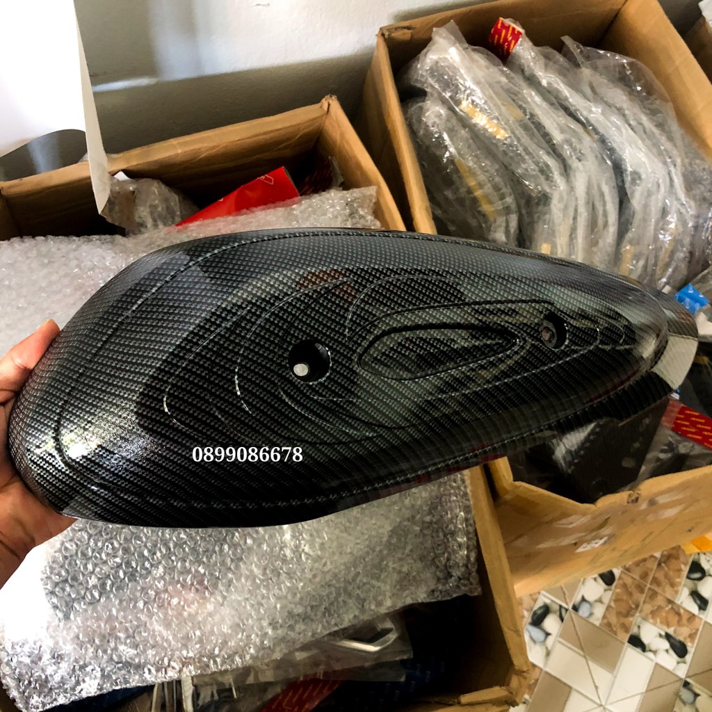 Che Pô, Chụp Pô Lớn Xe SH Mode 2020, 2021, 2022, 2023 - Carbon, Crom, Cacbon, Chrome