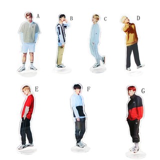 Kpop Stars BTS Bangtan Boys Acrylic Stand Figure Double Side Table Decor