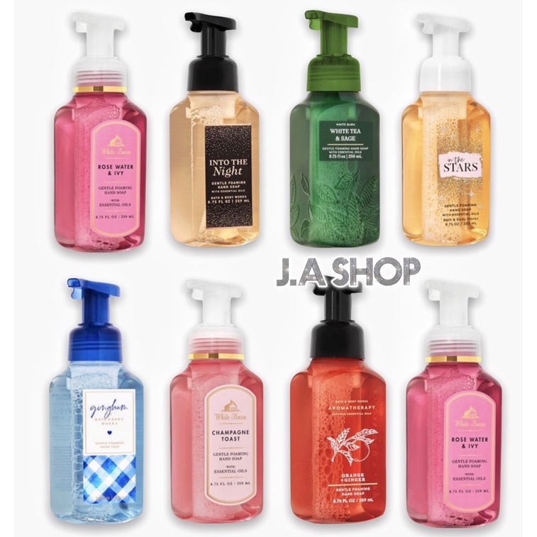 (Mùi Hot) Nước Rửa Tay Tạo Bọt Bath &amp; Body Works 259ml, Xà Phòng Tạo Bọt, Hand Soap Chính Hãng BBW Mỹ (JA SHOP)