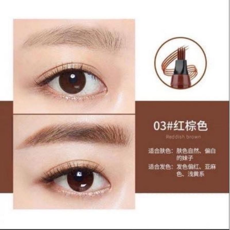 Bút kẻ lông mày dạng phẩy sợi 4D hợp thời trang độc đáo | BigBuy360 - bigbuy360.vn