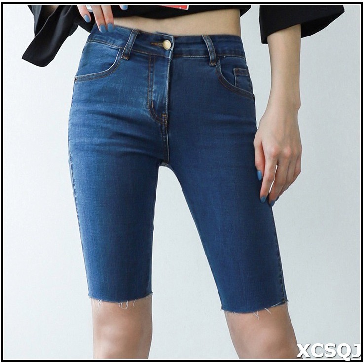 quần jean NGỐ MÀU XANH ĐẬM TUA LAI ND33-13