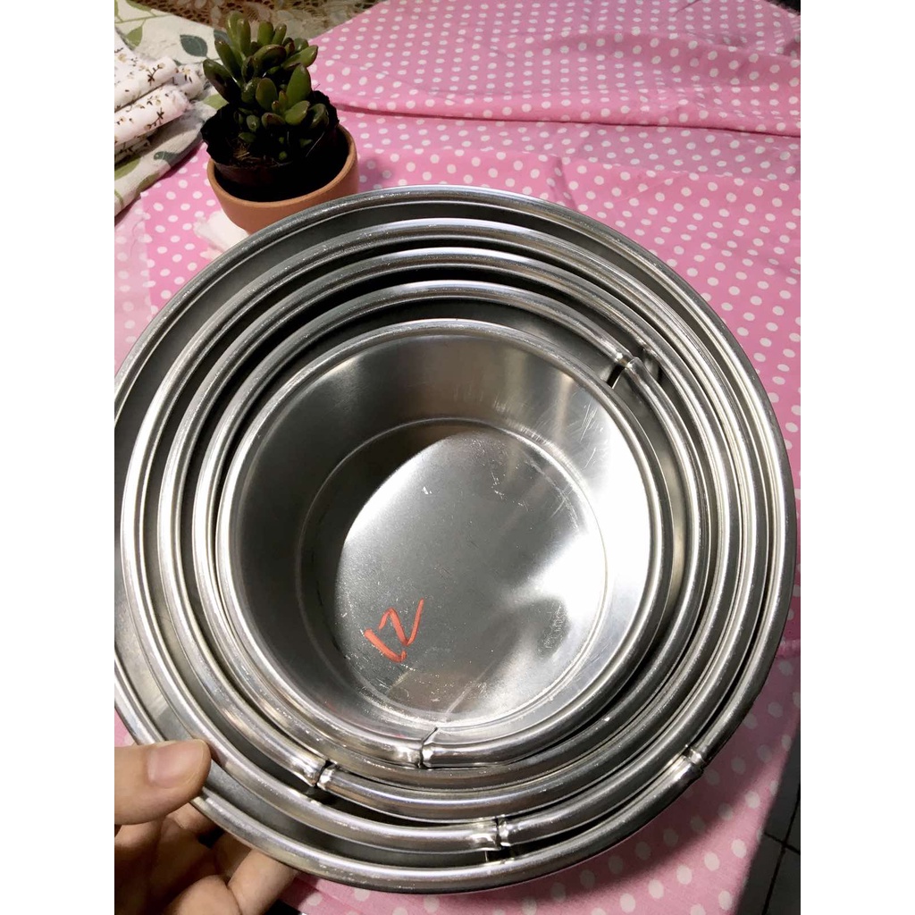 (Khuôn Tròn Đế Liền) Khuôn Làm Bánh bằng nhôm hình tròn nhiều kích thước