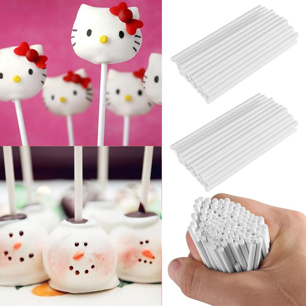Set 100 Que Giấy Trơn Làm Kẹo Mút