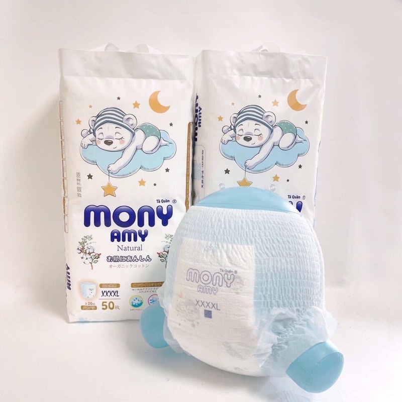 Combo 50 bỉm quần Moony amy size M L Xl Xxl Xxxl