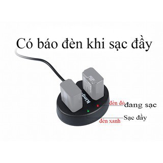 Bộ 2 pin 1 sạc đôi Kingma FW50