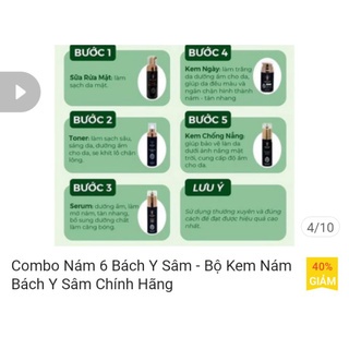 BỘ MỤN 05 SẢN PHẨMBÁCH Y SÂM