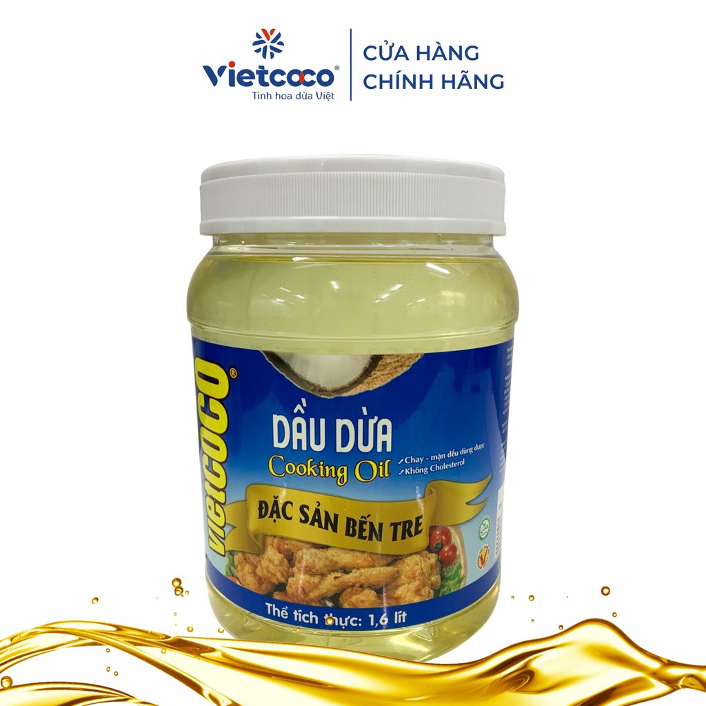 DẦU DỪA VIETCOCO - COOKING OIL 1600 ML