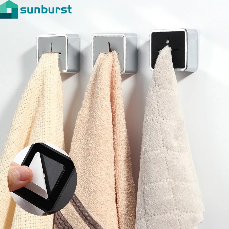 Móc treo khăn gắn tường bằng silicone thiết kế độc đáo tiện dụng cho nhà bếp/ nhà tắm