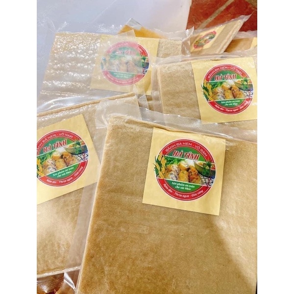 Vỏ ram Hà Tĩnh - vỏ bánh đa nem giòn ngon tệp 100 lá