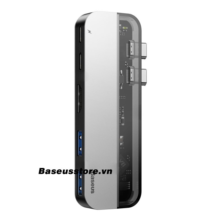 Bộ Hub chuyển Baseus Thunderbolt C 5 in 1 Smart Hub hỗ trợ 4K