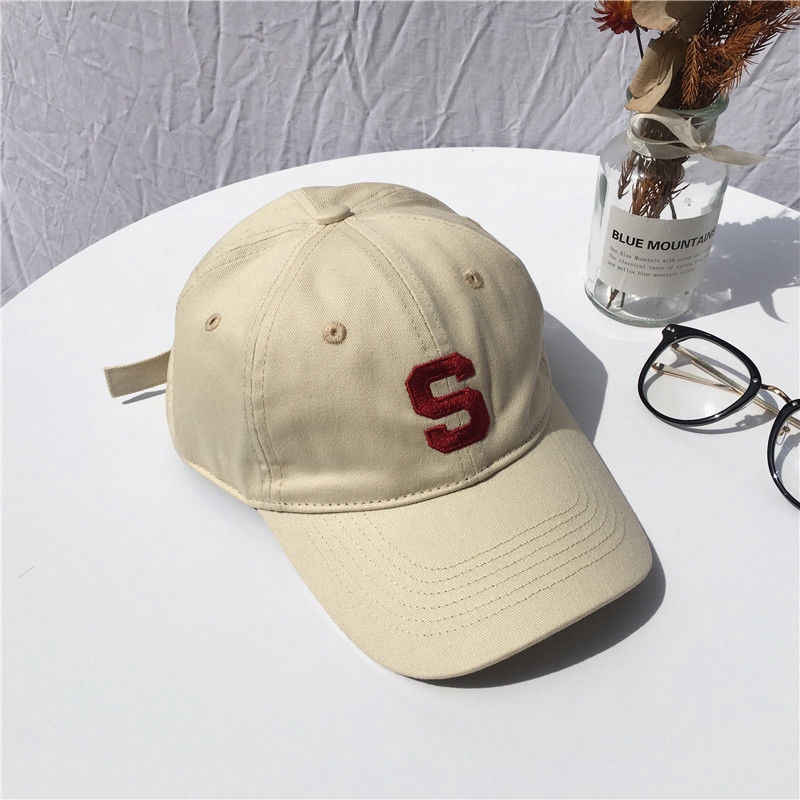Mũ lưỡi trai thêu họa tiết chữ S phong cách hiphop cá tính