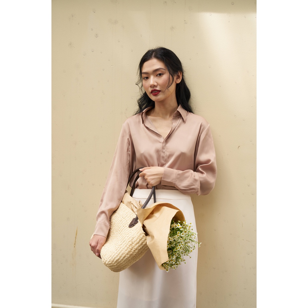 Áo sơ mi lụa công sở