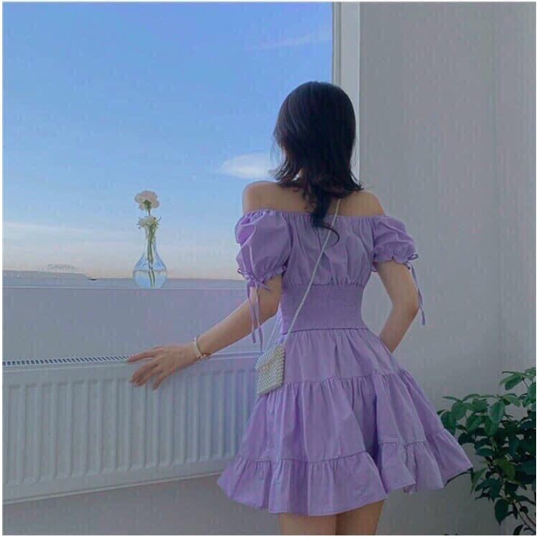 Sét Aó Nhún Bèo Kèm Chân Váy ( Chất Liệu Kate Lụa) Thời Trang Nữ KEMPK | BigBuy360 - bigbuy360.vn