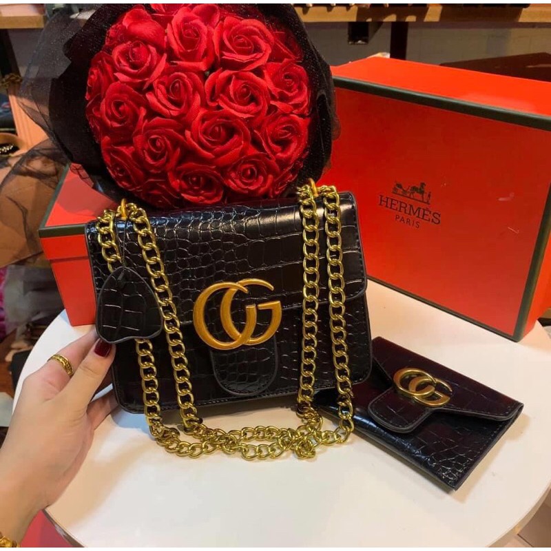 TÚI GG KÈM VÍ CẦM TAY SIÊU XINH