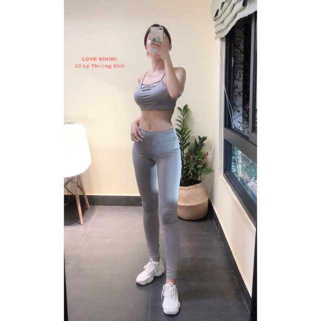 XẢ SALE [Mã WAUP12 hoàn 15% xu đơn 150k] Bộ tập gym , đồ thể thao yoga nữ chun đan ngực Đẹp ! : , ' hot . < ' ₙ !