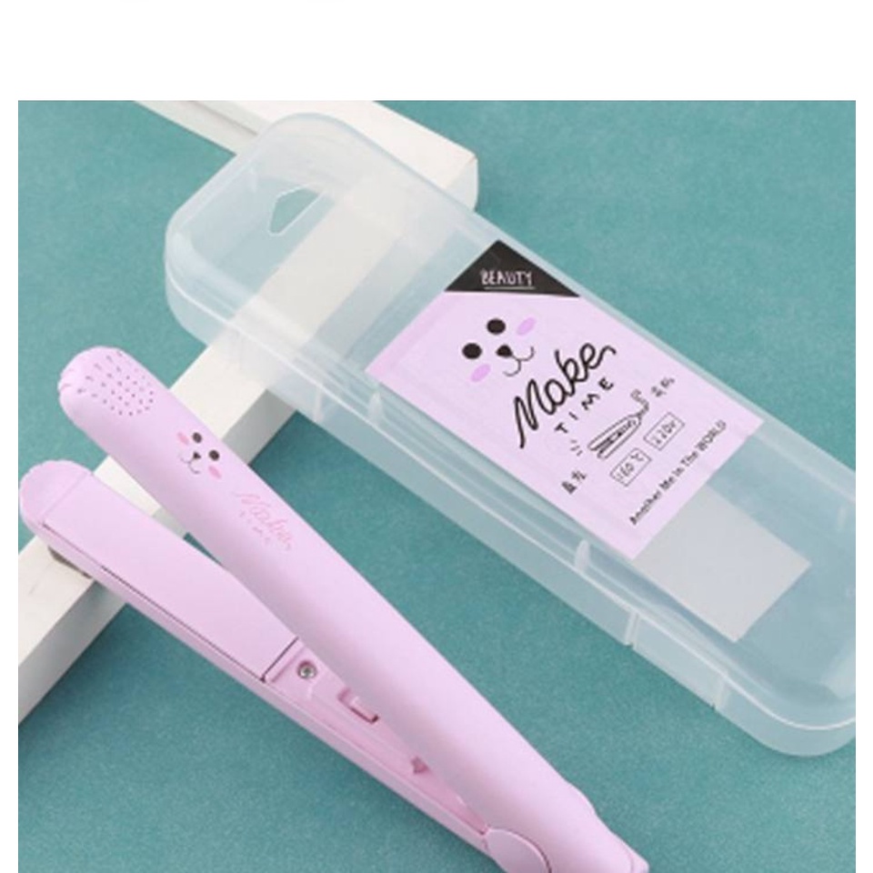 Máy Uốn Tóc Kiêm Duỗi Tóc Mini Make Time Kèm Hộp Nhựa Tiện Dụng