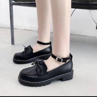 Giày lolita đen đế cao 4cm