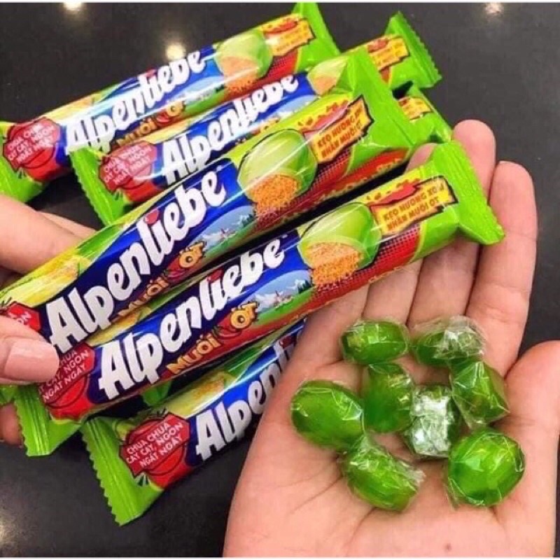 (Có sẵn) Kẹo Alpenliebe Hương Xoài Nhân Muối Ớt dạng thỏi