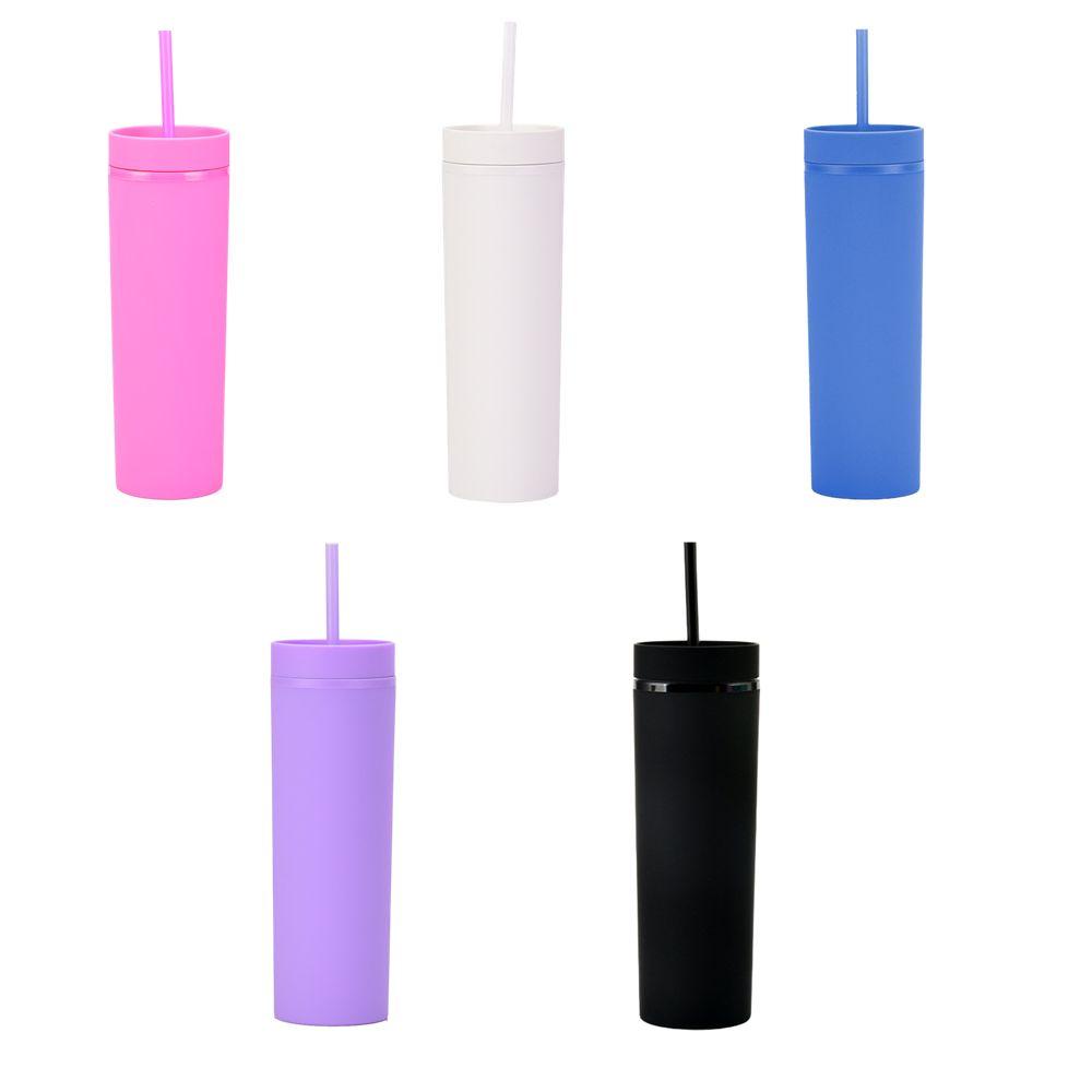 Ly Uống Sữa Hai Lớp Màu Cầu Vồng 16oz