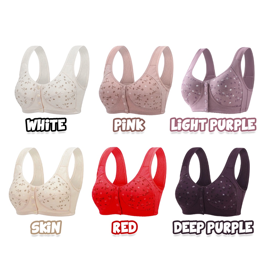 Áo Ngực Cotton Plus Size Cài Khóa Trước Tiện Lợi Cho Mẹ Chăm Sóc Bé