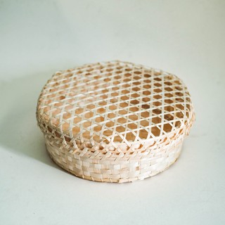 Rổ tre đan tròn đựng trái cây - Trang trí decor