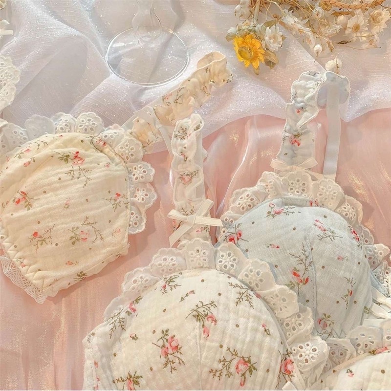 Set Bra Hoa Dễ Thương - SET1185