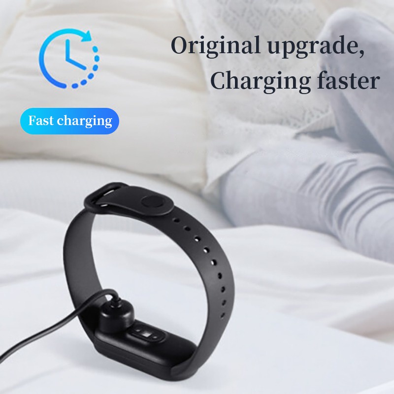 ] 100% Chính Hãng Cho Xiaomi Mi Band 5/6/7 Dây Đeo Thông Minh NFC Từ Cáp Sạc USB @ Iwanna
