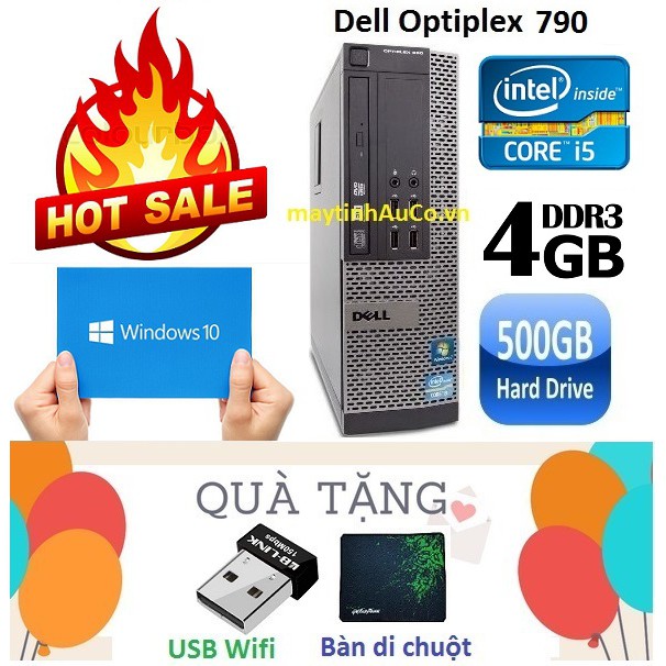 Máy tính đồng bộ Dell Optiplex 790 core i5 RAM 4GB HDD 500GB ,