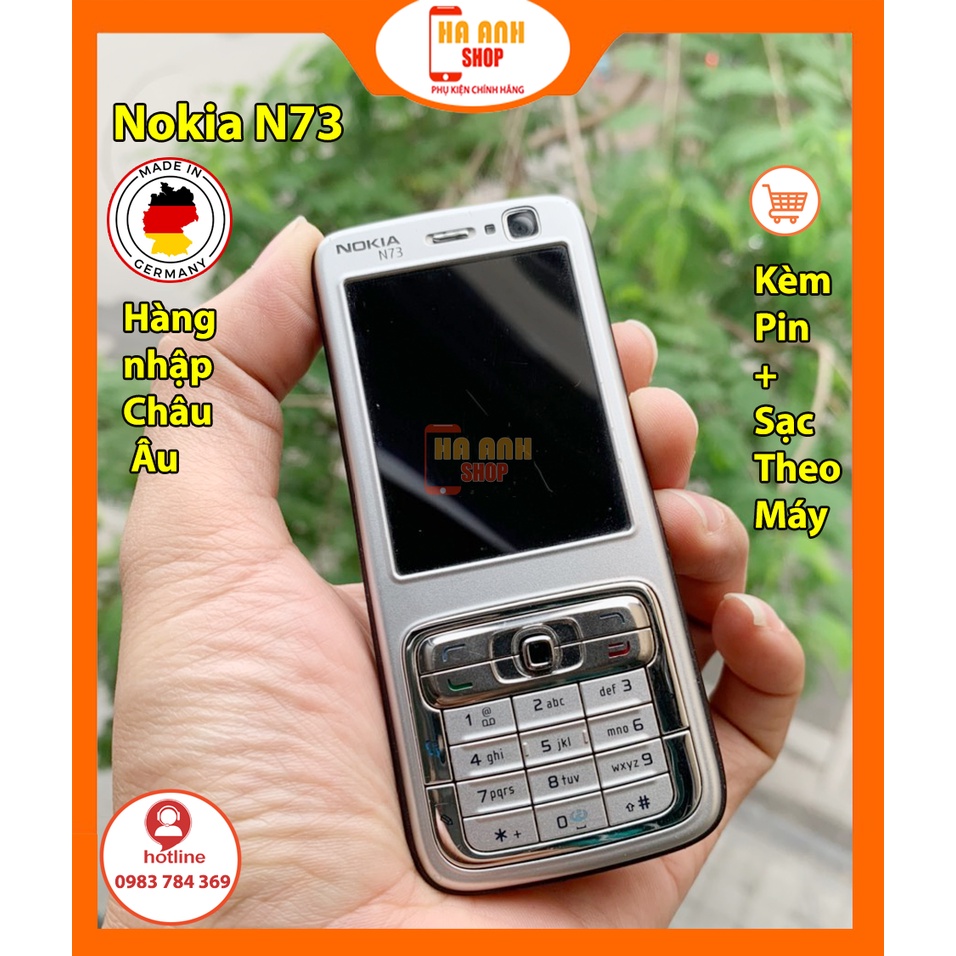 Điện thoại Nokia N73 đã qua sử dụng còn nguyên bản như mới hàng nhập Châu Âu(Bảo hành 6 tháng đổi mới)