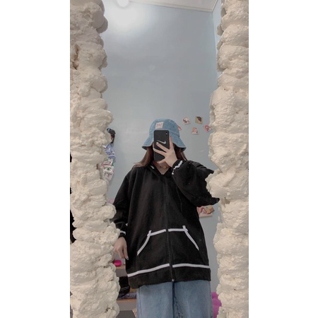 Áo Khoác Nỉ Ngoại Viền Line May  Áo Hoodie Viền Thêu Unisex Chất Nỉ Đẹp