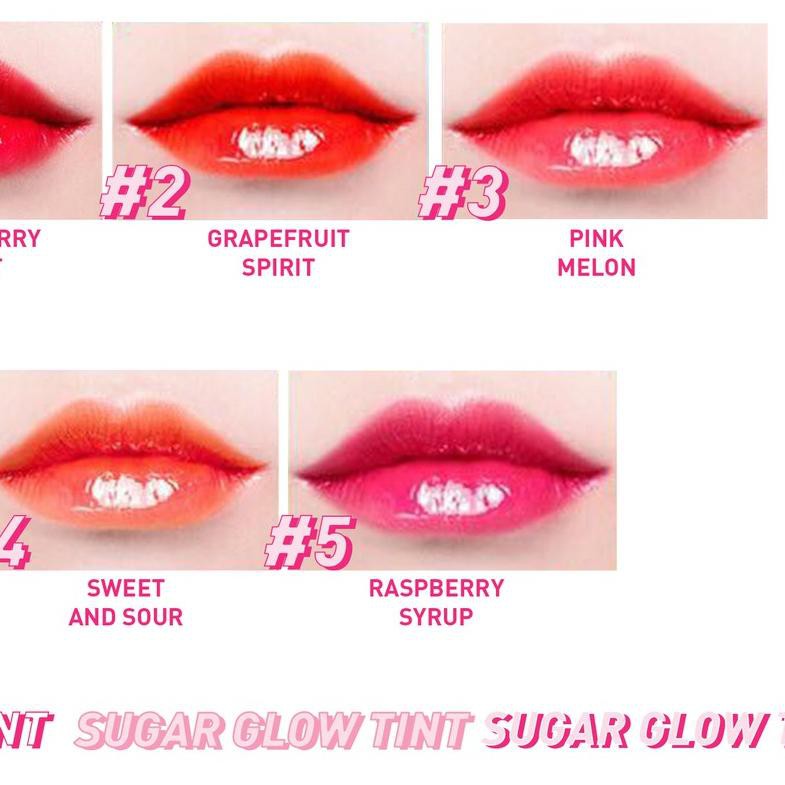 (hàng Mới Về) Son Tint Peripera Sugar Glow 1 Strawberry Sweet