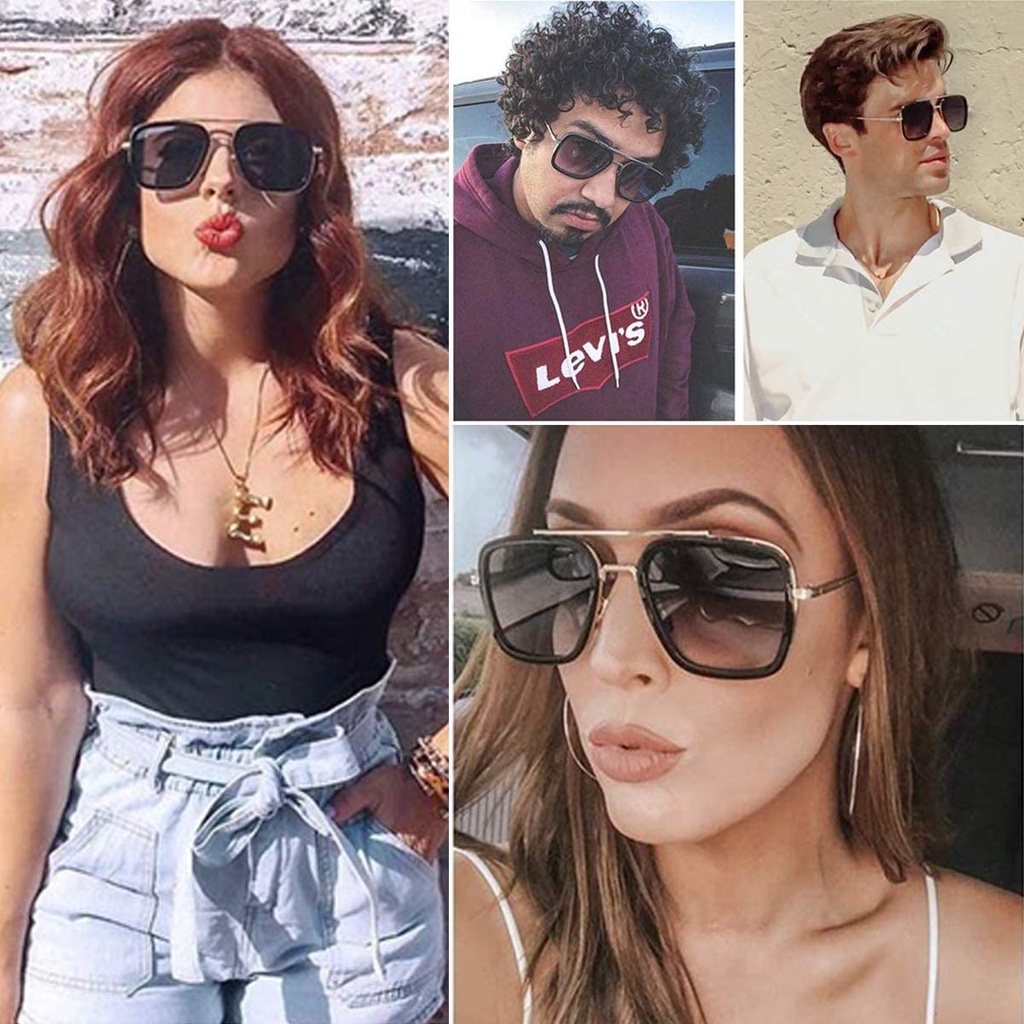 Kính mát Marvel tony stark 006 phong cách avengers iron man thời trang cho nam