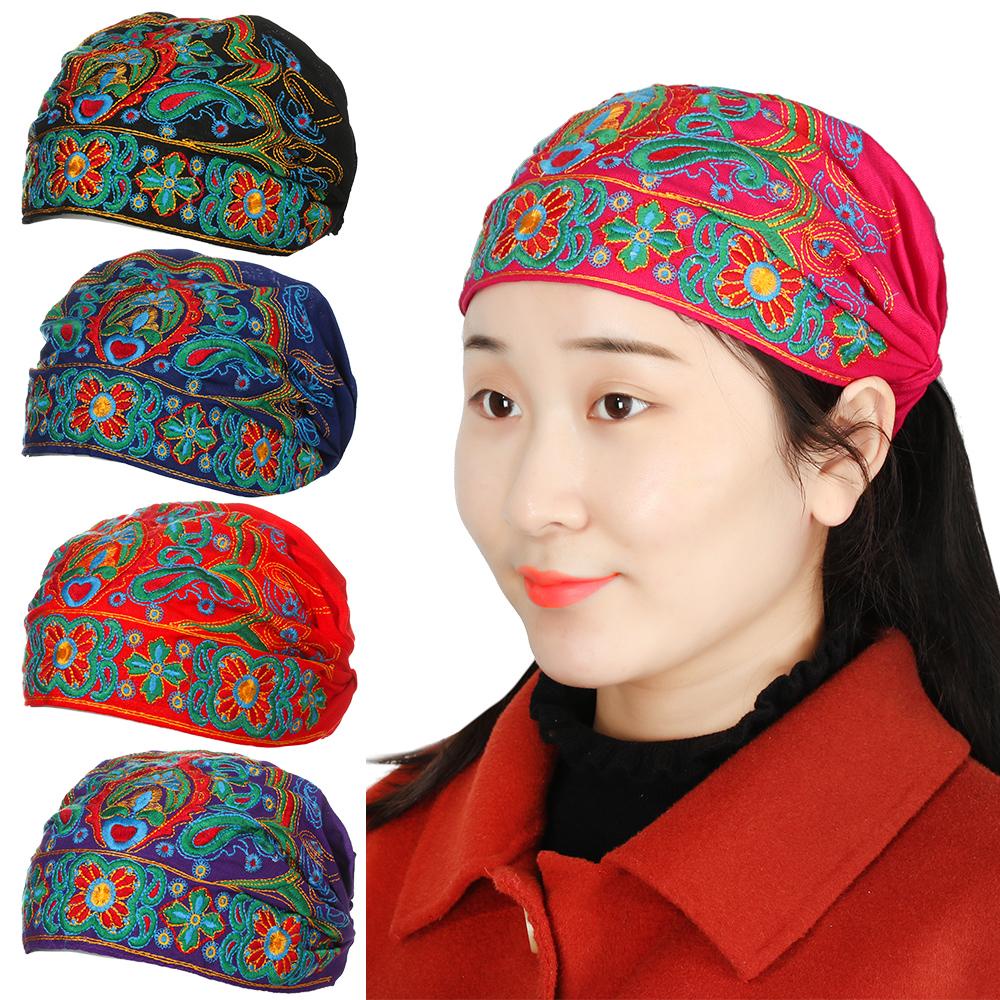 Mũ Trùm Đầu Họa Tiết Hoa Phong Cách Mexico Cho Nữ