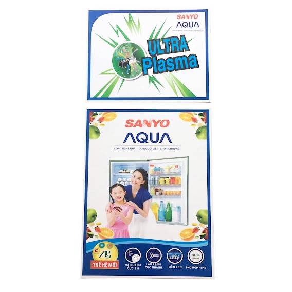 Miếng dán tủ lạnh Sanyo [TẶNG KEO 2 MẶT] tem dán tủ lạnh Sanyo