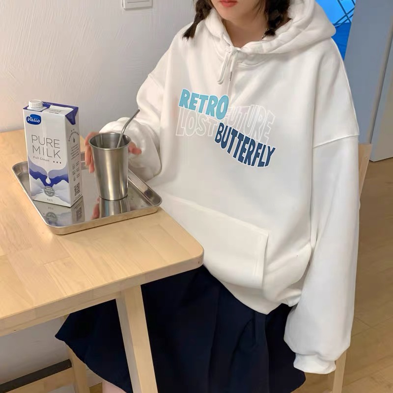 ÁO hoodie in chữ nam nữ freesize, chất nỉ phù hợp thu đông 2021. | BigBuy360 - bigbuy360.vn