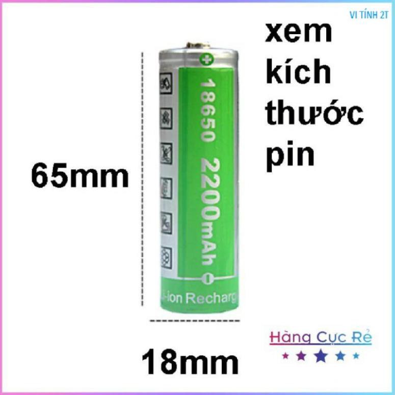 Pin 4V2 18650 2.200mah xanh lá