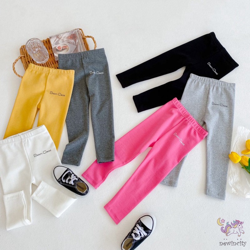 Quần legging cotton mềm co giãn thời trang xuân thu cho bé gái