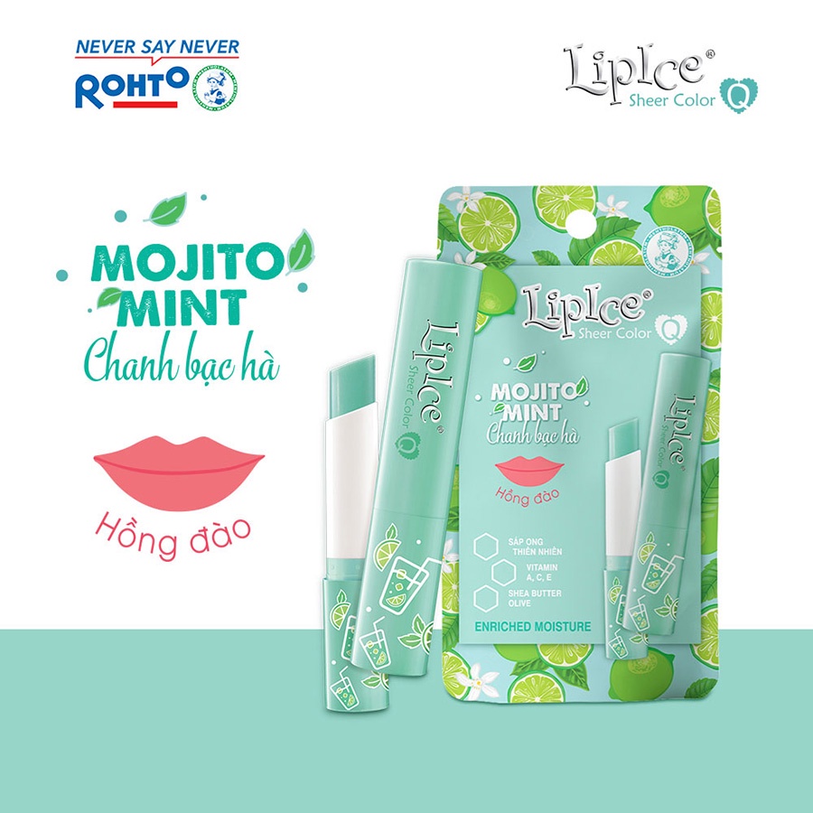 Son Dưỡng Lipice Sheer Color Q Mojito Mint Chanh Bạc Hà 2.4g