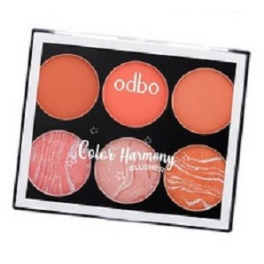 Phấn Má Hồng Có Nhũ Và Lì Odbo Tông Cam Gạch Color Harmony OD104 No 04 - Phấn Má Hồng Odbo Color Harmony OD104