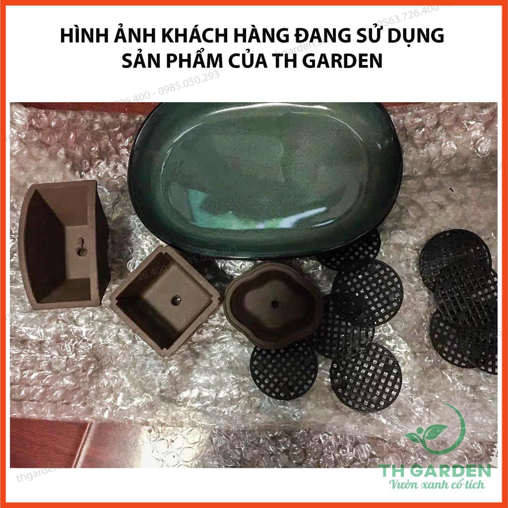 Tấm Nhựa Bịt Lỗ Lỗ Thoát Nước Chậu Cây - Chống Rò Rỉ Đất - Giúp Thoát Nước Thông Thoáng Khí