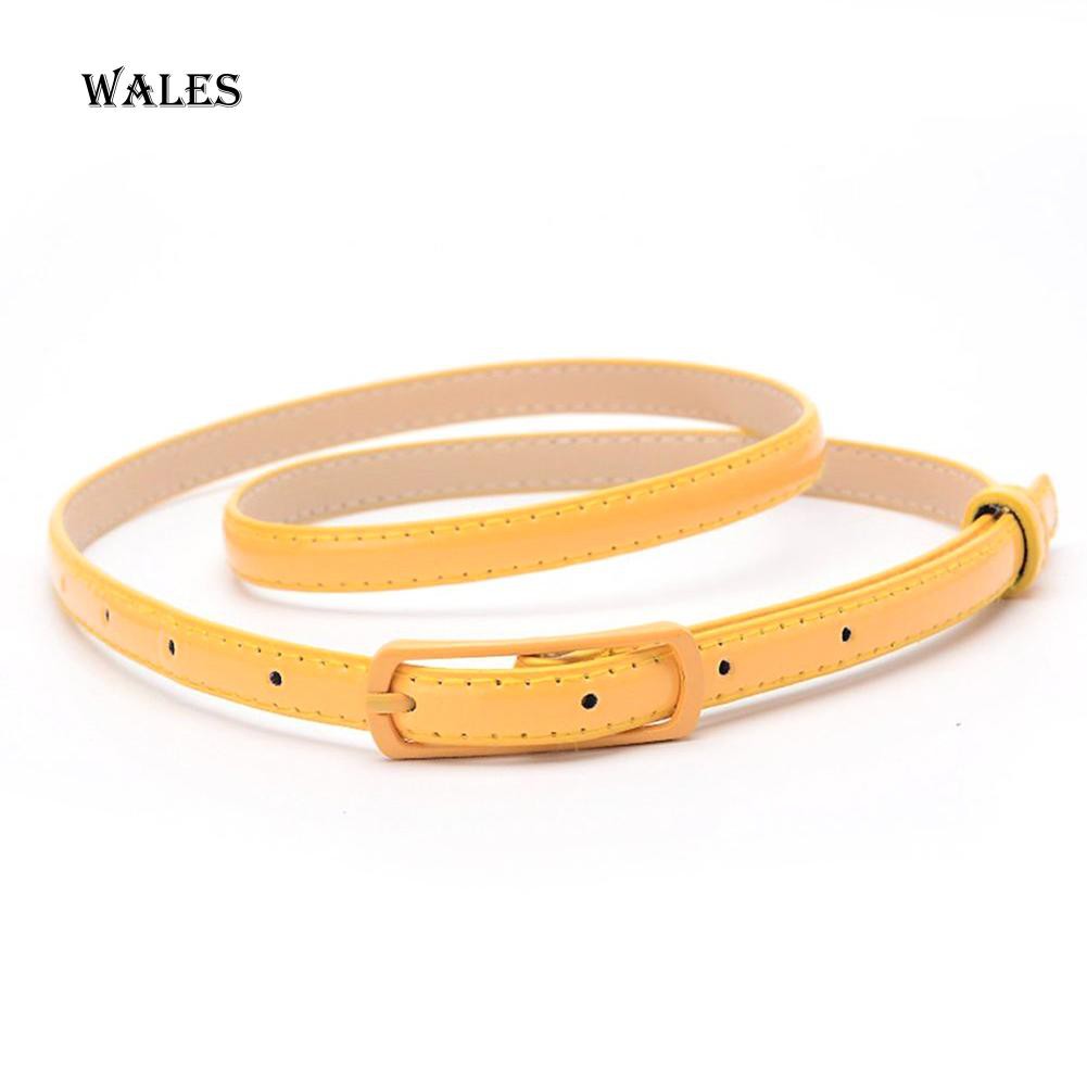 Dây Thắt Lưng Giả Da Bản Nhỏ Thời Trang Dành Cho Nữ